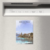 美しいミニマルケファロニア絵を描ギリシャ マグネット (インサイチュ (食洗機))