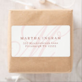 美しいミニマル主義モノグラム ラベル (インサイチュ)