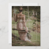 美しいミニマル卒業式パーティーの写真 招待状 (正面)