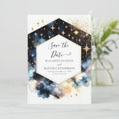 美しいミニマル結婚リスト セーブザデート (スタンド正面)