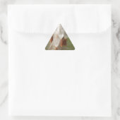 美しいミルクウィード魔法:スカイワード飛行デザイン 三角形シール (バッグ)