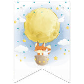 美しいムーンエアバルーンの水色 バンティングフラッグ (第1の旗)