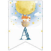 美しいムーンエアバルーンの水色 バンティングフラッグ (第3の旗)