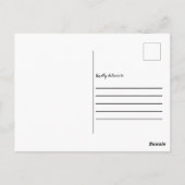 美しいメイクアップアーティストの口紅ありがとう ポストカード (裏面)