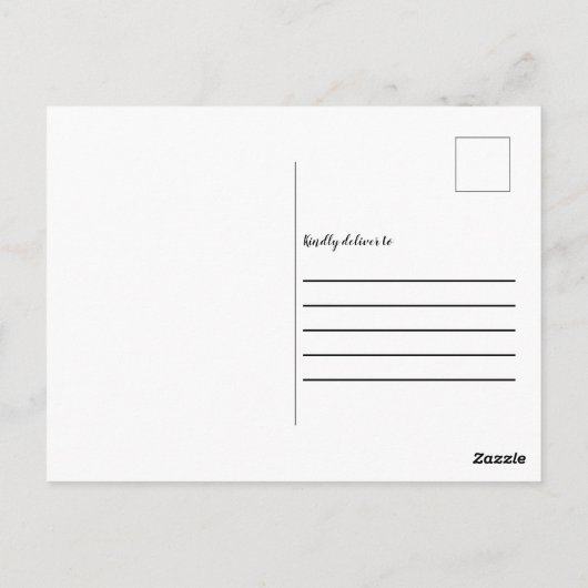 美しいメイクアップアーティストの口紅ありがとう ポストカード (裏面)