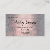 美しいメイクアップアーティストアポイントメントカードバラグライト 名刺 (裏面)