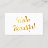 美しいメイクアップアーティストシンプル コーリングカード (正面)