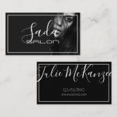 美しいメイクアップアーティストヘアサロン 名刺 (正面/裏面)