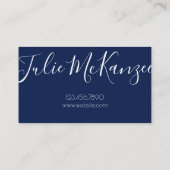 美しいメイクアップアーティストヘアサロン 名刺 (裏面)