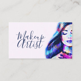 美しいメイクアップアーティストヘアサロン 名刺