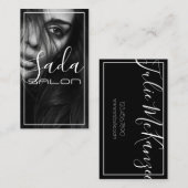 美しいメイクアップアーティストヘアサロン 名刺 (正面/裏面)