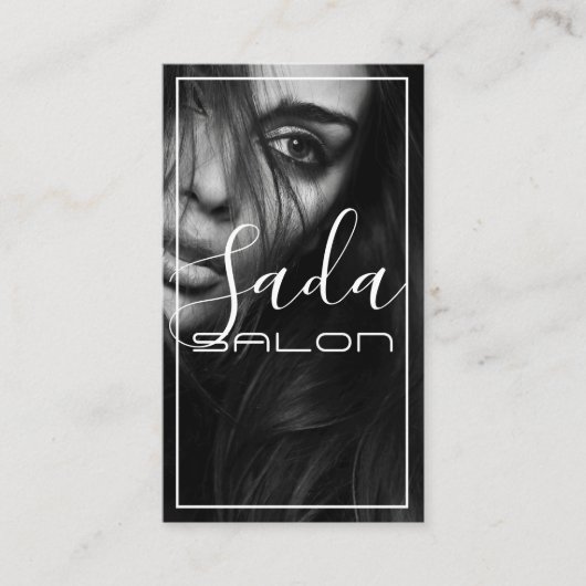 美しいメイクアップアーティストヘアサロン 名刺 (正面)
