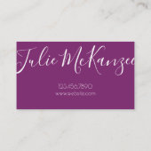 美しいメイクアップアーティストヘアサロン 名刺 (裏面)