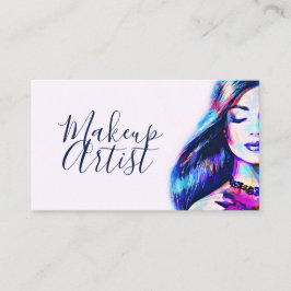 美しいメイクアップアーティストヘアサロン 名刺