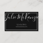 美しいメイクアップアーティストヘアサロン 名刺 (裏面)