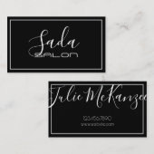 美しいメイクアップアーティストヘアサロン 名刺 (正面/裏面)