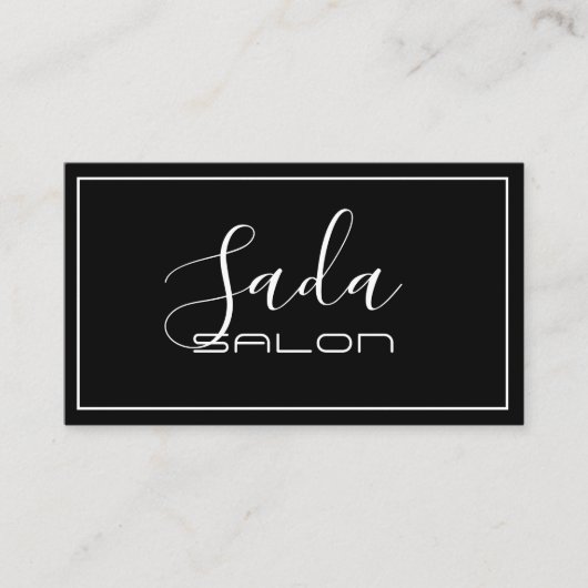 美しいメイクアップアーティストヘアサロン 名刺 (正面)