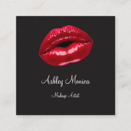 美しいメイクアップアーティスト スクエア名刺
