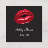 美しいメイクアップアーティスト スクエア名刺 (正面)