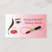 美しいメイクアップアーティストin鏡美容師 名刺 (裏面)