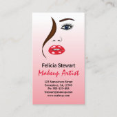 美しいメイクアップアーティストin鏡美容師 名刺 (正面)