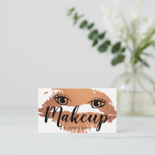 美しいメイクアップ表現 予約カード (スタンド正面)