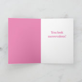 美しいメインあらいぐま猫-お前は豪胆に見える！ カード (内部)