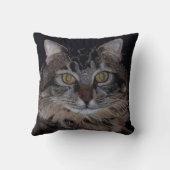 美しいメインのあらいぐま猫の枕 クッション (裏面)