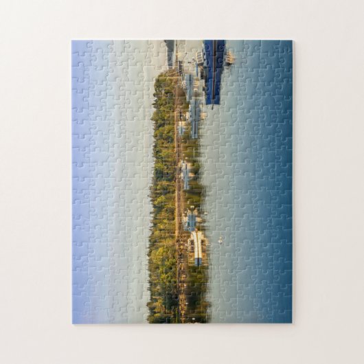 美しいメイン海岸の夕日 ジグソーパズル (縦)