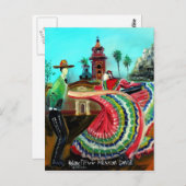 美しいメキシコのダンスポストカード ポストカード (正面/裏面)