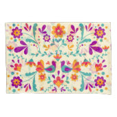 美しいメキシコのフローラと鳥 枕カバー (正面左)