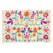 美しいメキシコのフローラと鳥 枕カバー (正面右)