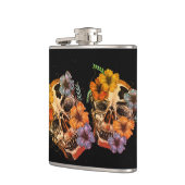 美しいメキシコ女性のスカルの頭部 フラスク (左)