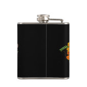 美しいメキシコ女性のスカルの頭部 フラスク (裏面)