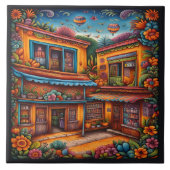 美しいメキシコ美術 タイル (正面)