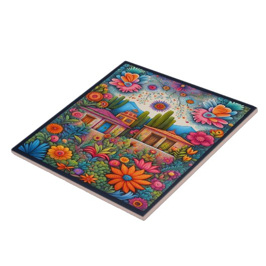 美しいメキシコ美術 タイル (側面)