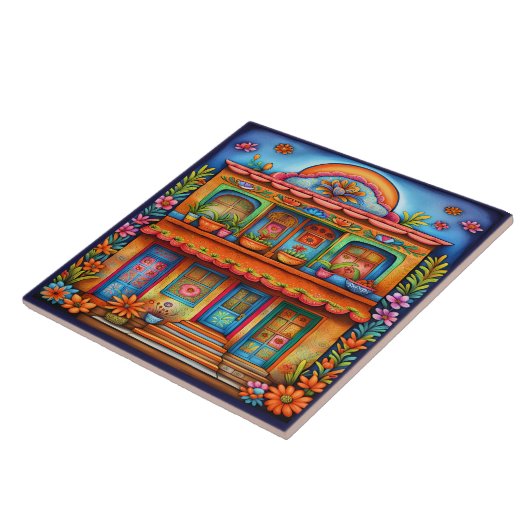 美しいメキシコ美術 タイル (側面)