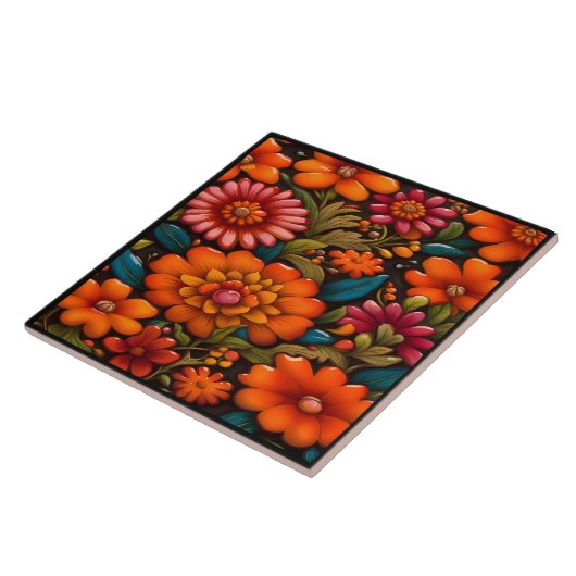 美しいメキシコ美術 タイル (側面)