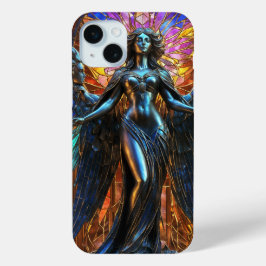 美しいメタリックエンジェル iPhone 15 MINIケース