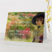 美しいメッセージ 夫から妻へ 母の日 カード (黄色い花)