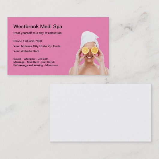 美しいメディスパ 名刺 (正面/裏面)