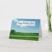 美しいメドウエストランドスケープ写真誕生日カード シーズンカード (正面)