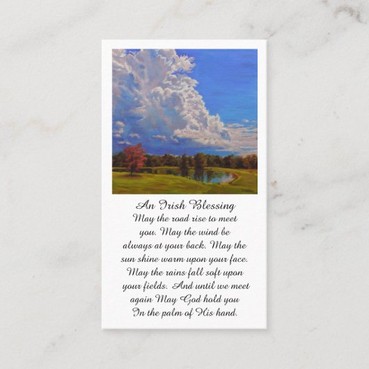 美しいメモリアルの共感表 名刺 (正面)