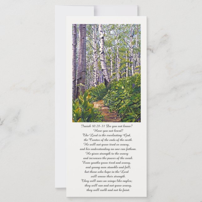 美しいメモリアル祈りの言葉カード (正面)