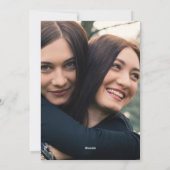 美しいメリークリスマススタイリッシュタイポグラフィ写真 シーズンカード (裏面)