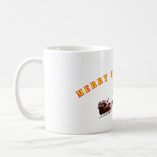 美しいメリークリスマスマグカップ コーヒーマグカップ (左)