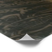 美しいメーヌーンキャットプレーニング写真 ポスター (角)