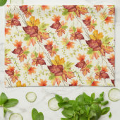 美しいメープル葉 キッチンタオル (折り畳み)