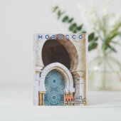 美しいモカラフルロコマルラケシュメディナドア ポストカード (スタンド正面)