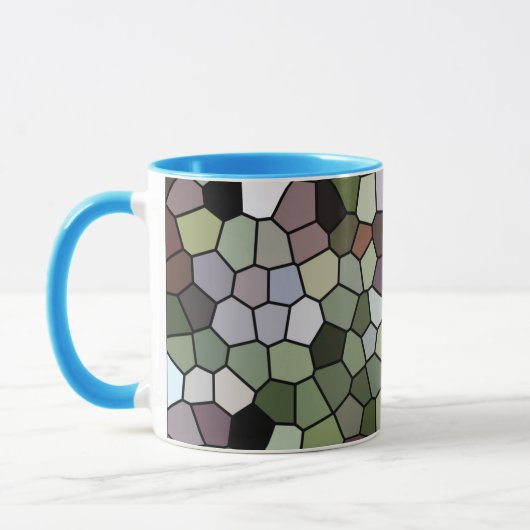 美しいモザイクタイル印刷コーヒーマグ マグカップ (左)